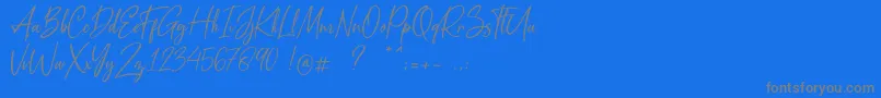 En savoir plus sur la police Metal Pen Police Metal Pen – polices grises sur fond bleu