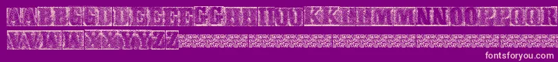 MetalblockDelta Font – Pink Fonts on Purple Background