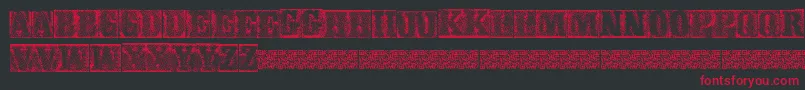 MetalblockDelta Font – Red Fonts on Black Background