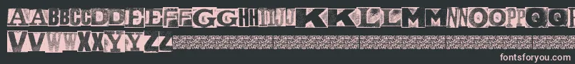 MetalblockNaked Font – Pink Fonts on Black Background