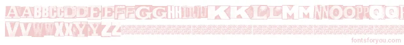 MetalblockNaked Font – Pink Fonts on White Background