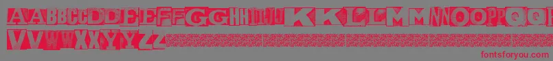 fuente MetalblockNaked – Fuentes Rojas Sobre Fondo Gris