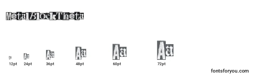 MetalBlockTheta Font Sizes