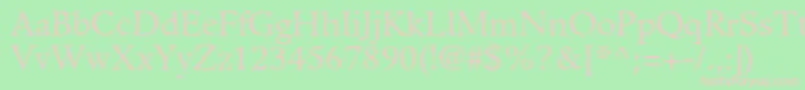 GuardiltstdRoman Font – Pink Fonts on Green Background