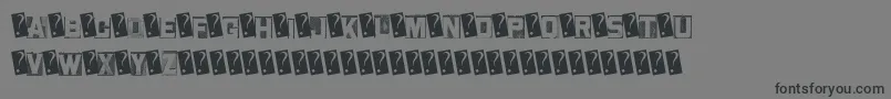 MetalBlockTwo Font – Black Fonts on Gray Background