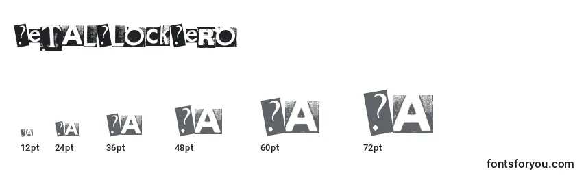 MetalBlockZero Font Sizes
