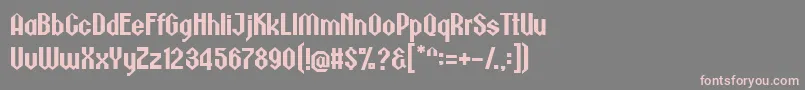 Metalick Font – Pink Fonts on Gray Background
