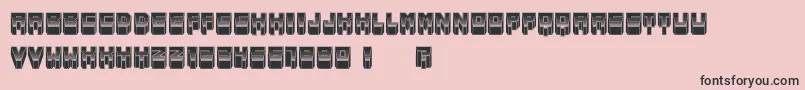 Metallic Font – Black Fonts on Pink Background