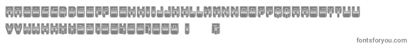 Metallic-fontti – harmaat kirjasimet valkoisella taustalla