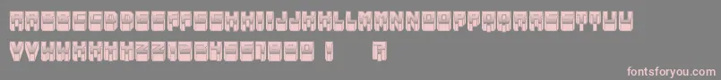 Metallic Font – Pink Fonts on Gray Background