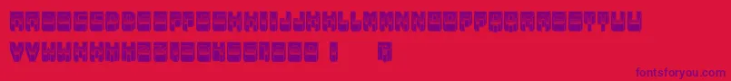 Metallic Font – Purple Fonts on Red Background