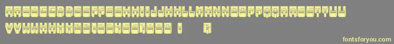 Metallic Font – Yellow Fonts on Gray Background