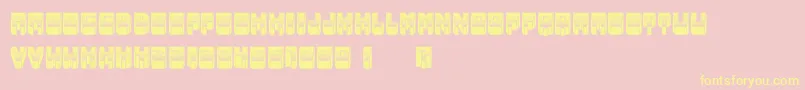 Metallic Font – Yellow Fonts on Pink Background