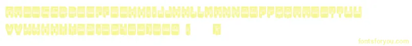 Metallic Font – Yellow Fonts on White Background