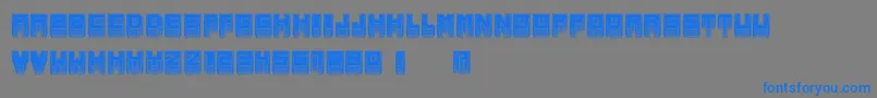 MetallicInverted Font – Blue Fonts on Gray Background