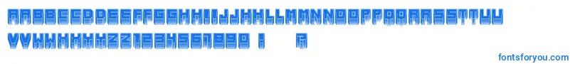 MetallicInverted Font – Blue Fonts