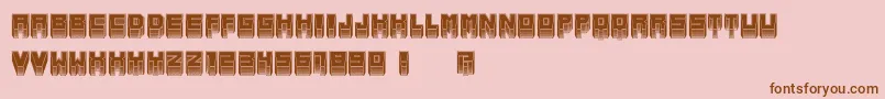 Police MetallicInverted – polices brunes sur fond rose