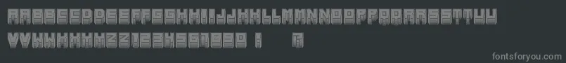 MetallicInverted Font – Gray Fonts on Black Background
