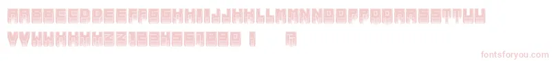 フォントMetallicInverted – ピンクのフォント