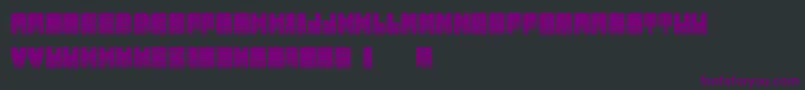 MetallicInverted Font – Purple Fonts on Black Background