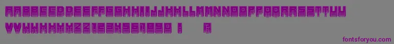 MetallicInverted Font – Purple Fonts on Gray Background