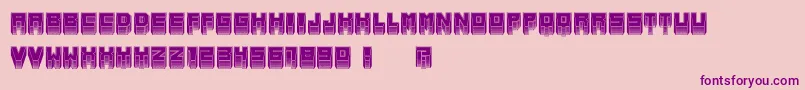 MetallicInverted Font – Purple Fonts on Pink Background