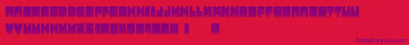 MetallicInverted Font – Purple Fonts on Red Background