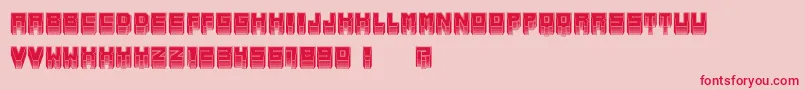 MetallicInverted Font – Red Fonts on Pink Background