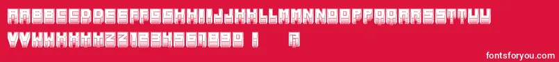 MetallicInverted Font – White Fonts on Red Background