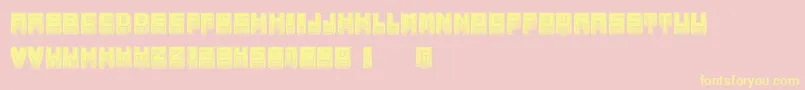 MetallicInverted Font – Yellow Fonts on Pink Background