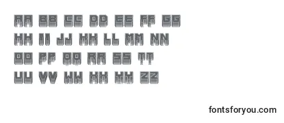 MetallicInverted Font