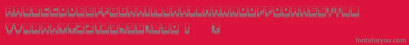 MetallicLightSoft Font – Gray Fonts on Red Background