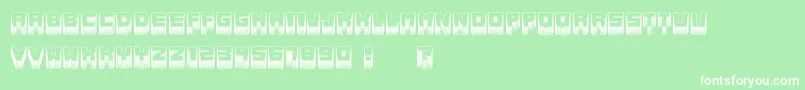 MetallicLightSoft Font – White Fonts on Green Background