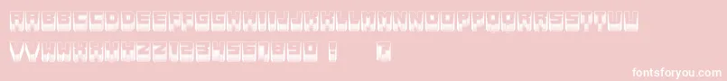 MetallicLightSoft-Schriftart – Weiße Schriften auf rosa Hintergrund