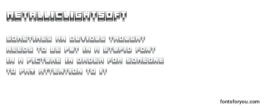 Обзор шрифта MetallicLightSoft