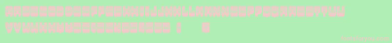 MetallicShadow Font – Pink Fonts on Green Background