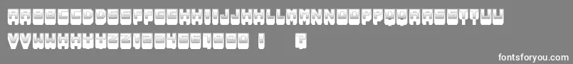 MetallicShadow Font – White Fonts on Gray Background