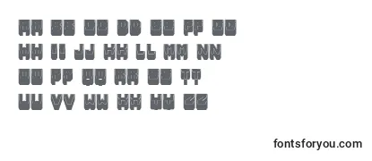 MetallicShadowFilled Font