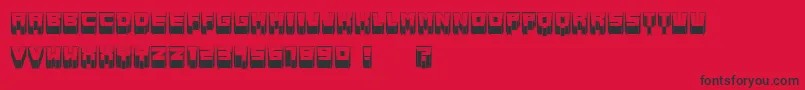 MetallicSharp Font – Black Fonts on Red Background