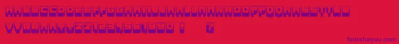 MetallicSharp Font – Purple Fonts on Red Background