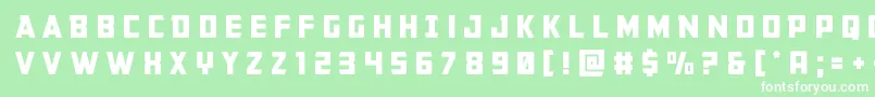 Buchanantitle Font – White Fonts on Green Background