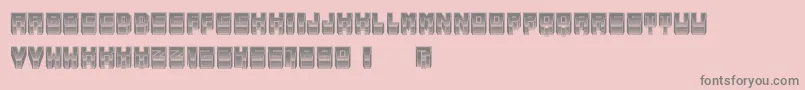 MetallicSoft Font – Gray Fonts on Pink Background