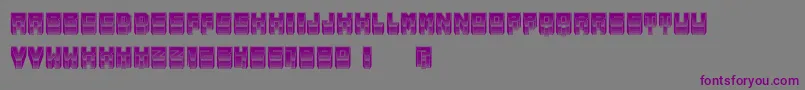 MetallicSoft Font – Purple Fonts on Gray Background