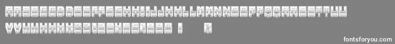 MetallicSoft Font – White Fonts on Gray Background