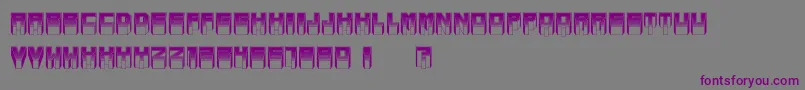 MetallicSoftLight Font – Purple Fonts on Gray Background