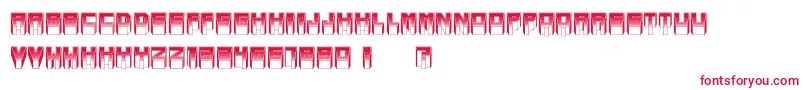 MetallicSoftLight Font – Red Fonts on White Background