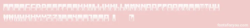 MetallicSoftLight Font – White Fonts on Pink Background
