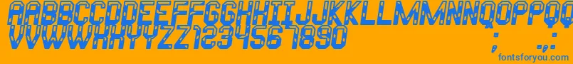 En savoir plus sur la police Metalo Of South St Police Metalo Of South St – polices bleues sur fond orange