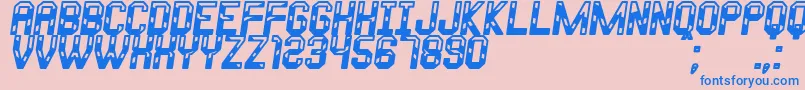 More about Metalo Of South St Font Metalo Of South St Font – Blue Fonts on Pink Background
