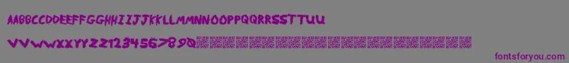 MetalReason Font – Purple Fonts on Gray Background